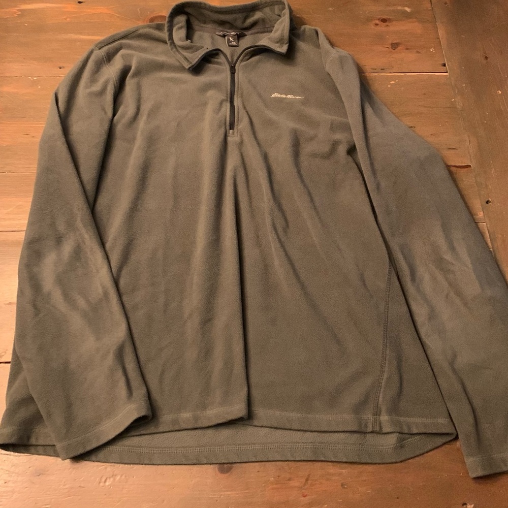 Eddie Bauer 1/4 Zip Pullover Size Large(Tall) Gray